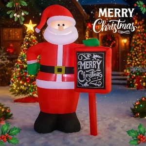 6FT Santa Claus Merry Christmas Sign inflatable
